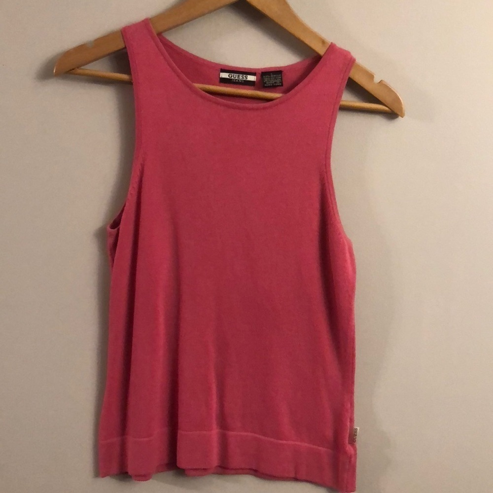 Guess pink tank